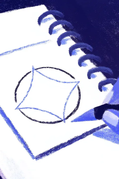 The Luno symbol being drawn
